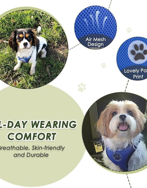 Load image into Gallery viewer, Dog Seat Belt for Car, Adjustable Dog Car Harness for Large Medium Small Dogs, Soft Padded &amp; Breathable Mesh Dog Seatbelt with Car Strap and Carabiner (Blue,M)
