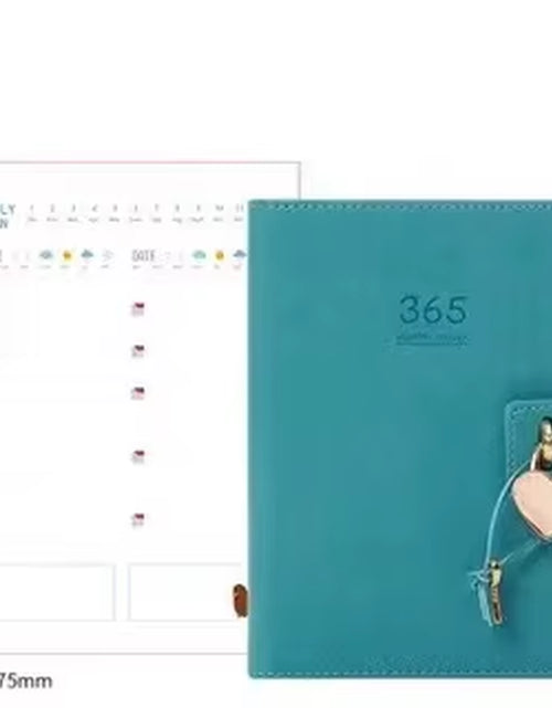 Load image into Gallery viewer, 2025 Cute Solid Color Magnetic Buckle Design 365 Day Weekly Plan Diary Planner Notebooks A6 Journal School Supplies Stationery
