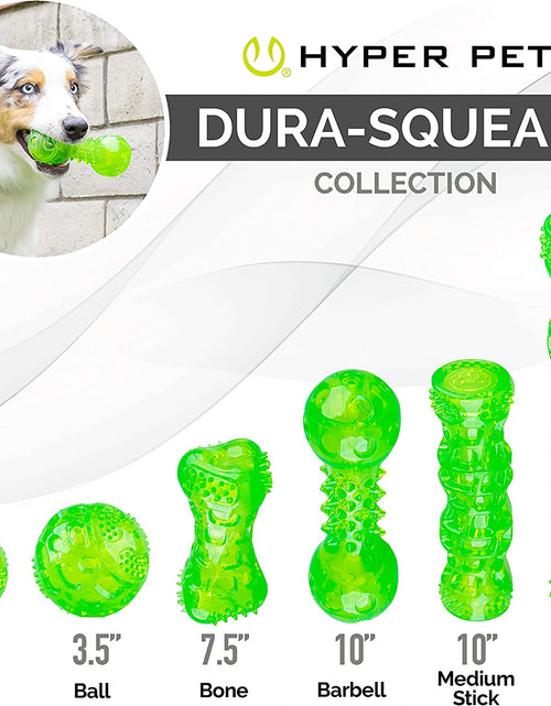 Load image into Gallery viewer, Durasqueak Dog Ball Toy, Interactive Dog Toys That Float and Squeaks for Playing, Fetching and Retrieving-Great Alternative to Traditional Tennis Balls Green 2.5 Inch

