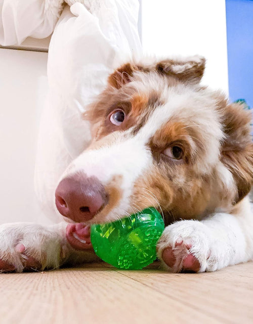 Load image into Gallery viewer, Durasqueak Dog Ball Toy, Interactive Dog Toys That Float and Squeaks for Playing, Fetching and Retrieving-Great Alternative to Traditional Tennis Balls Green 2.5 Inch
