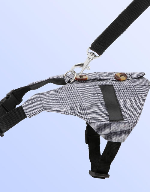 Load image into Gallery viewer, Rabbit Vest Harness and Leash Set Adjustable Formal Suit Style for Bunny Kitten Small Animal Walking (S)
